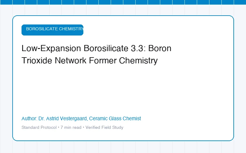 Low-Expansion Borosilicate 3.3: Boron Trioxide Network Former Chemistry